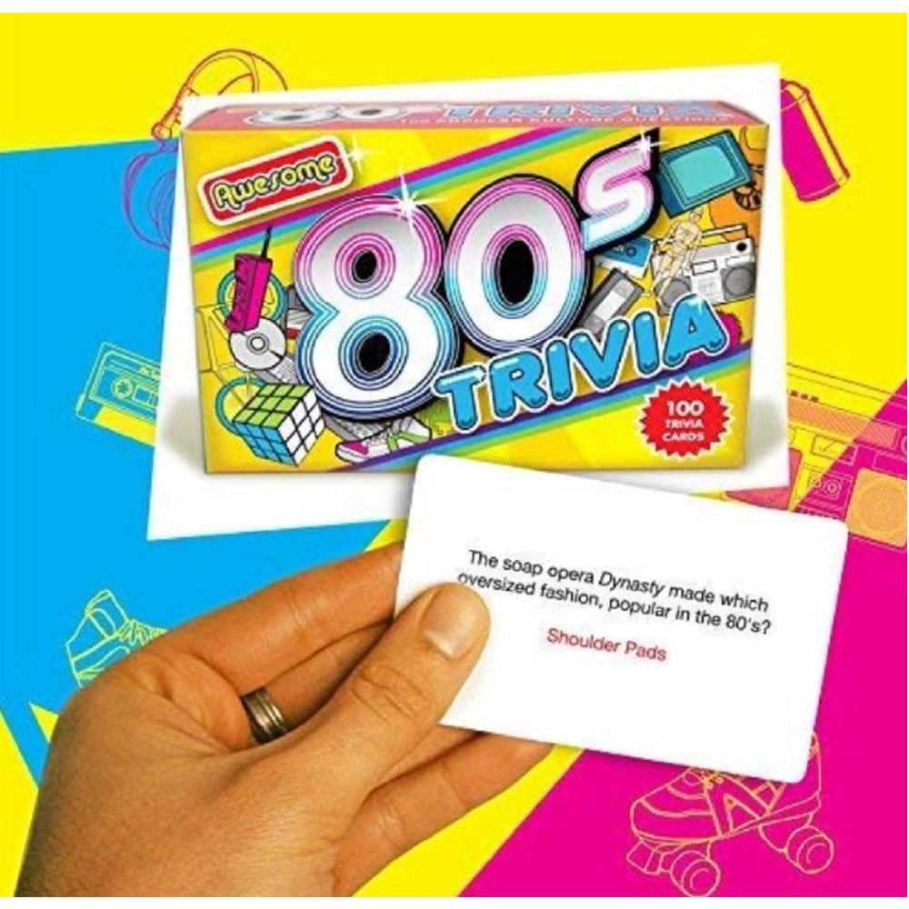 Awesome 80's Trivia Card Game New