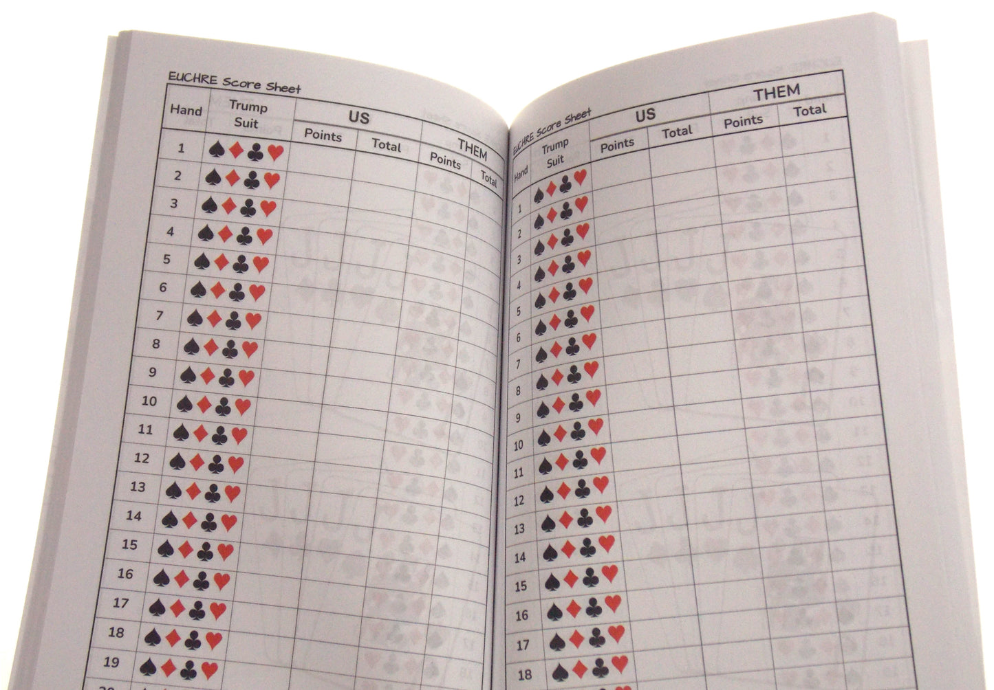 Euchre Score Book: Includes scoring directions & Euchre game variations you can play
