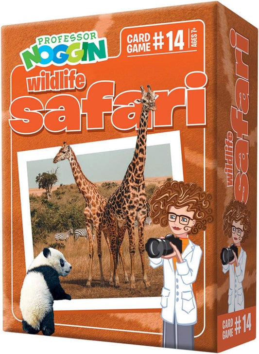 Professor Noggin: Wildlife Safari Educational Card Game For 2 or more Players Ages 7 and up