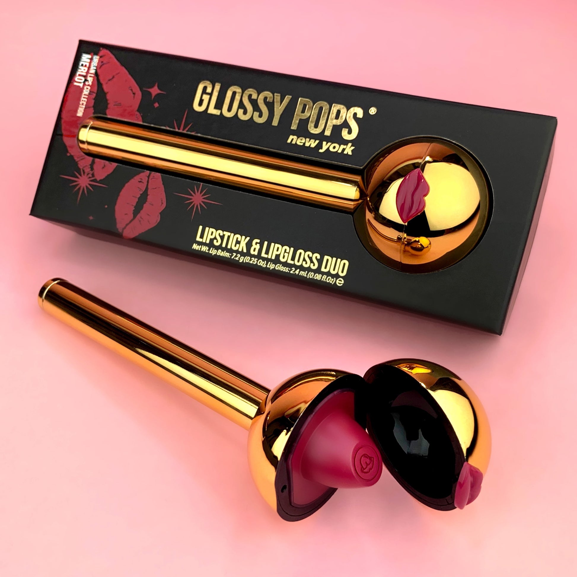 Merlot Lipstick Glossy Pop