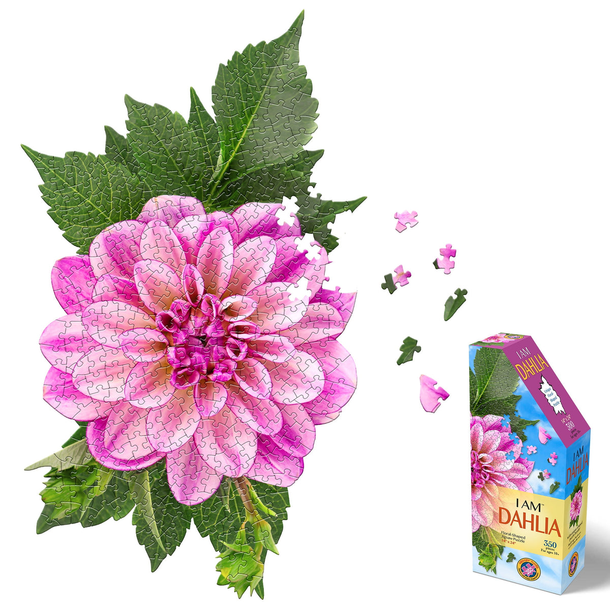 Madd Capp 350-Piece I Am Dahlia Floral Shaped Jigsaw Puzzle