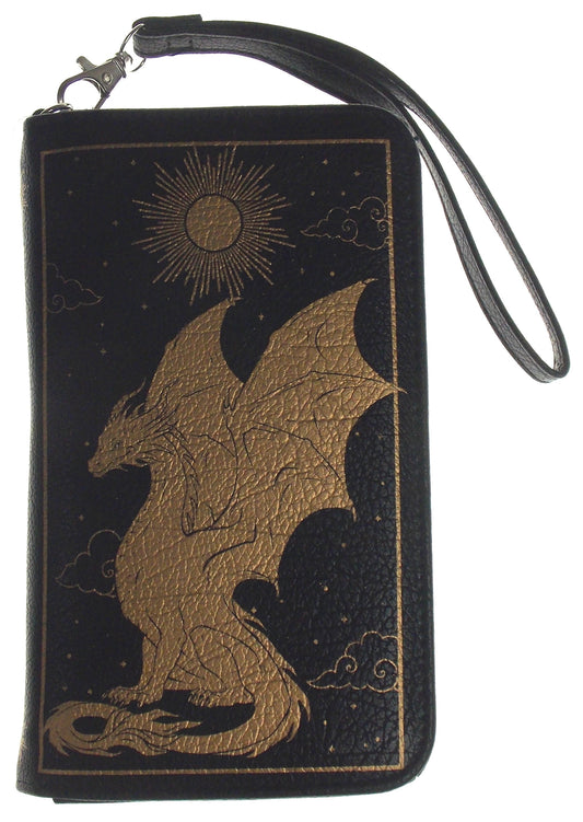 The Book of Dragons Wallet Snap Zipper RFID Blocking Wristlet Gift Purse