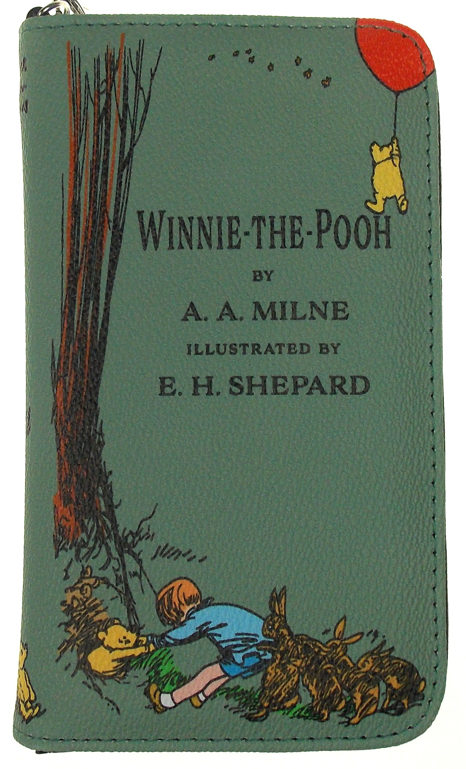 Winnie The Pooh Green Book Wallet