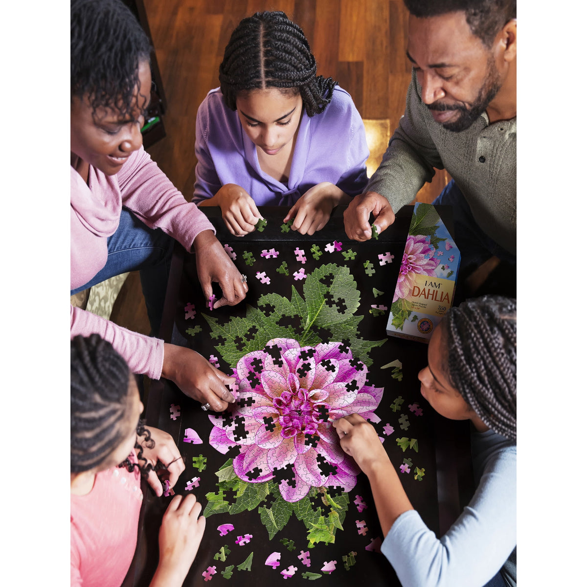 Madd Capp 350-Piece I Am Dahlia Floral Shaped Jigsaw Puzzle