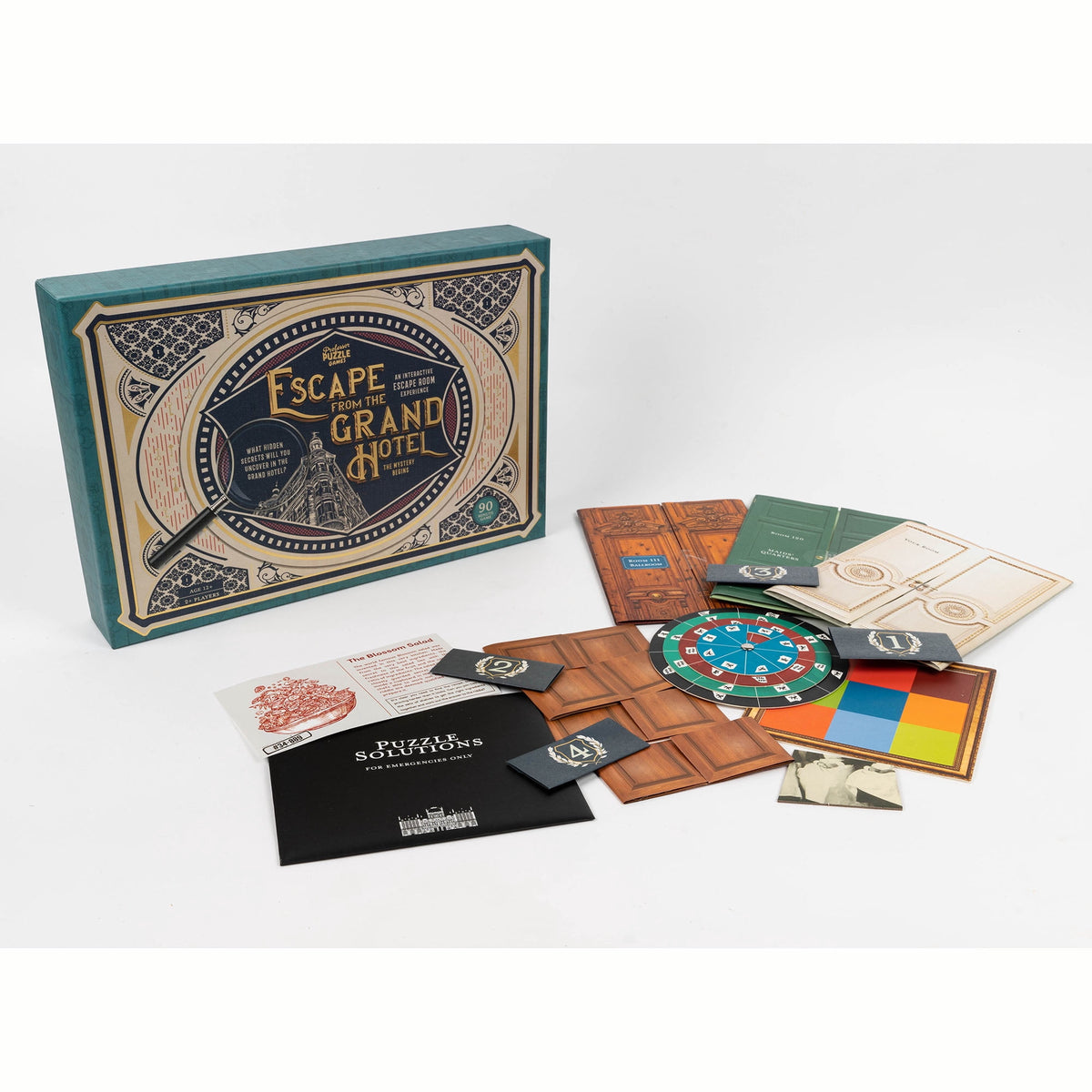 Professor Puzzle: Escape From The Grand Hotel - An Escape Room Game, Interactive Mystery Experience, Uncover Secrets, Ages 12+, 2+ Players, 90 Min