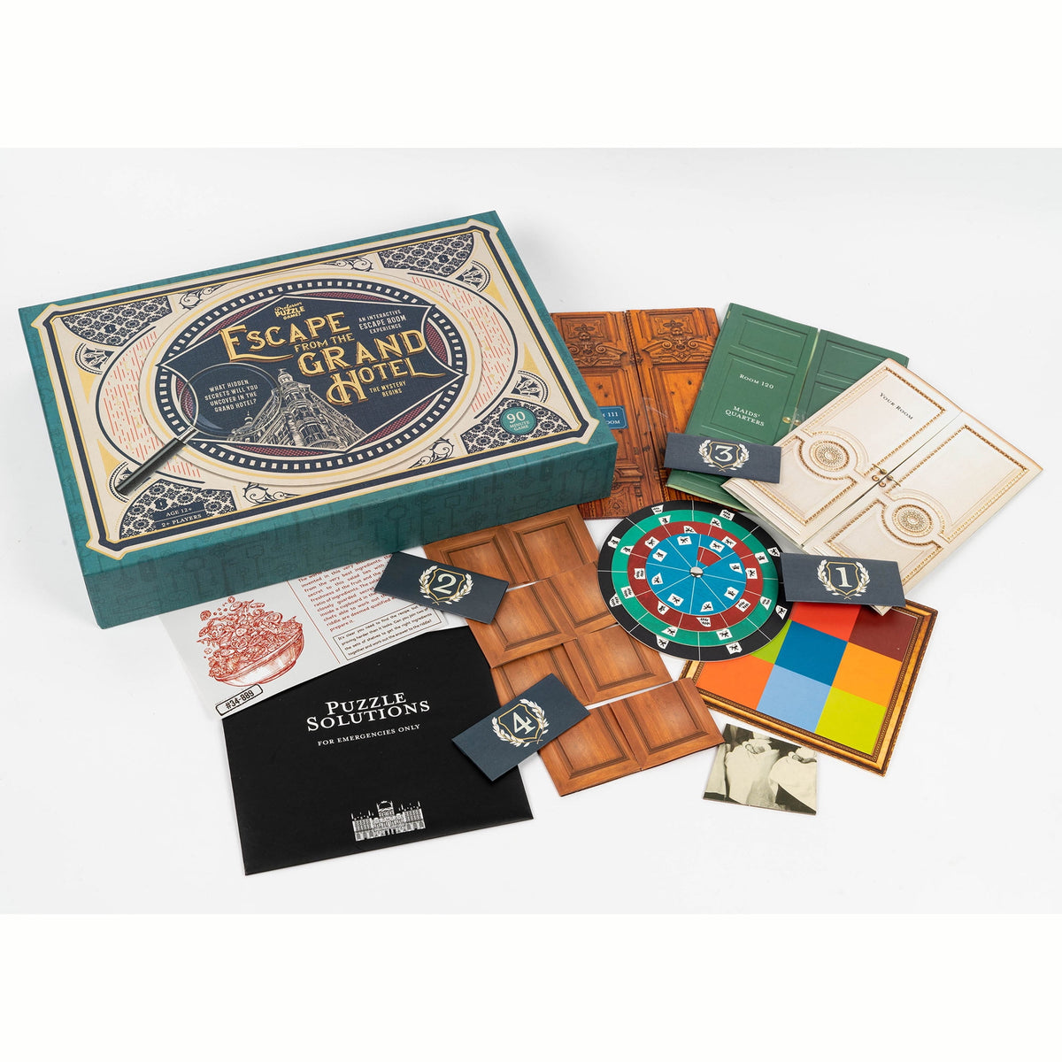 Professor Puzzle: Escape From The Grand Hotel - An Escape Room Game, Interactive Mystery Experience, Uncover Secrets, Ages 12+, 2+ Players, 90 Min