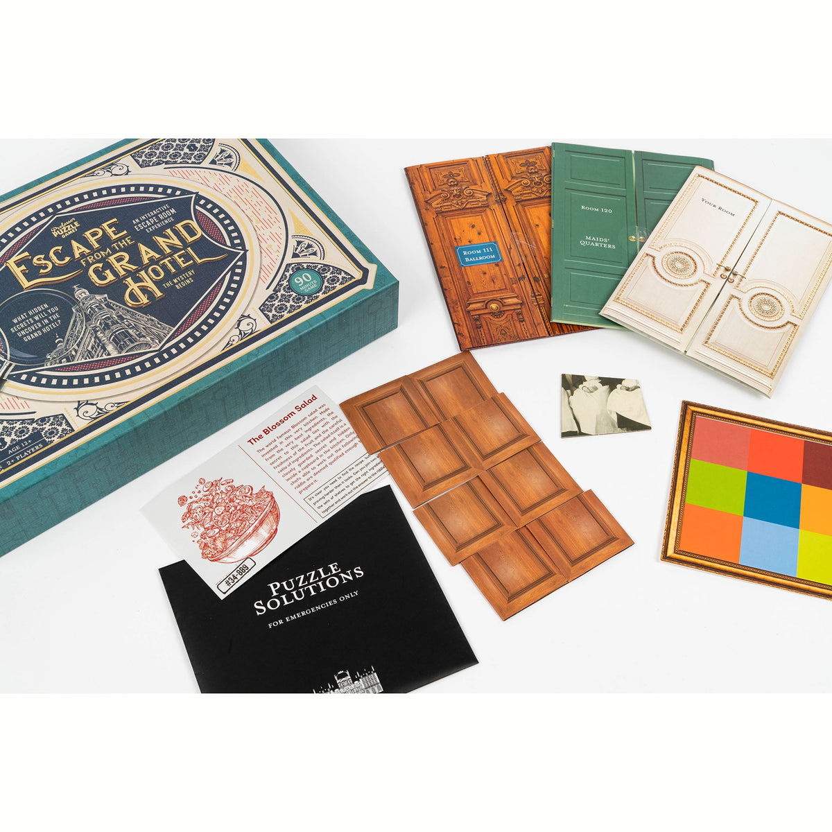 Professor Puzzle: Escape From The Grand Hotel - An Escape Room Game, Interactive Mystery Experience, Uncover Secrets, Ages 12+, 2+ Players, 90 Min