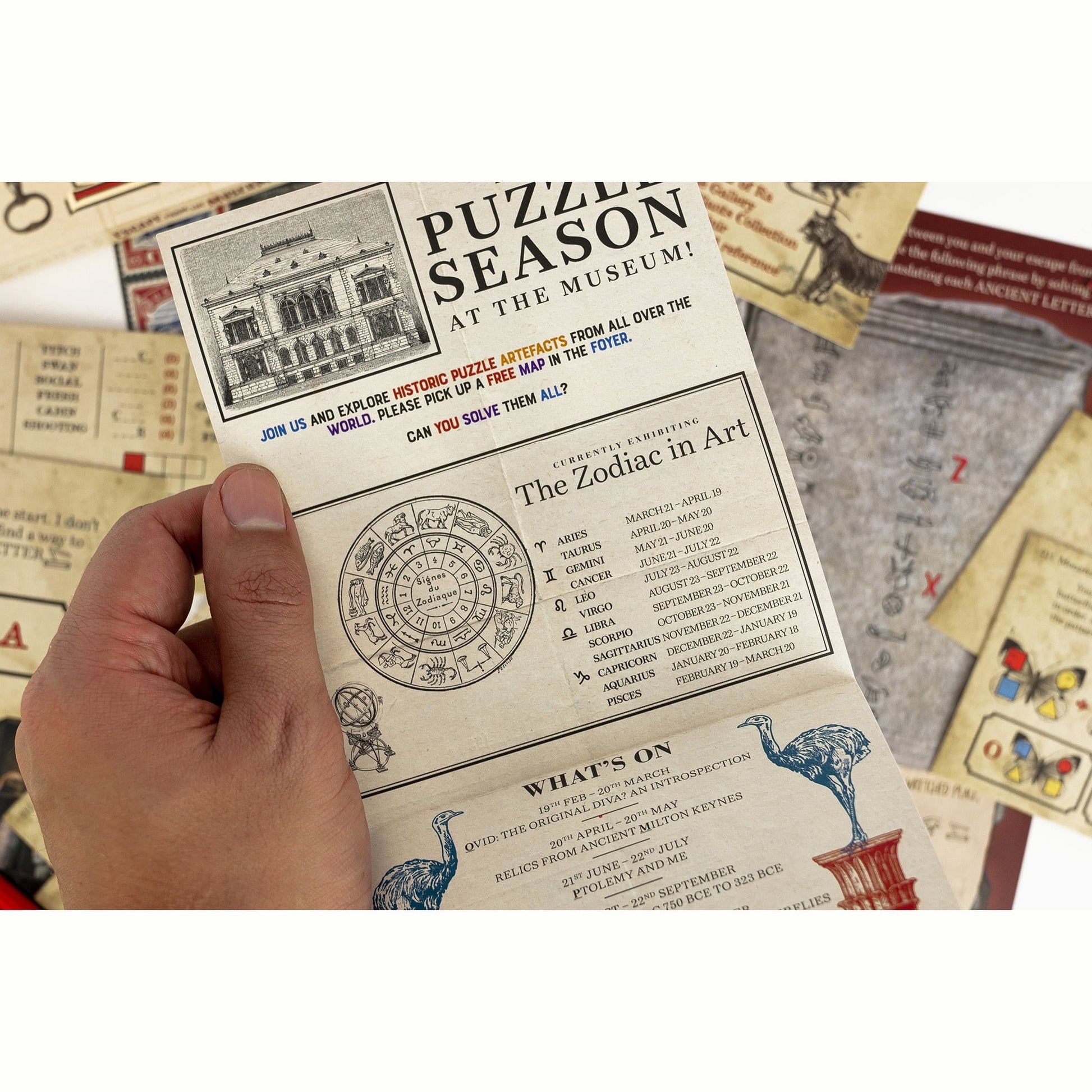 Professor Puzzle: Escape From The Museum - A Mini Escape Room Game, 12 Brain-Busting Puzzles To Solve, Collaborative Party Game, Ages 12+, 1+ Players