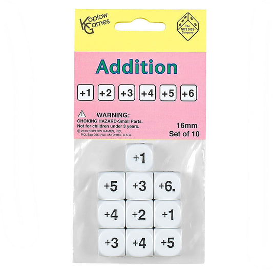 Koplow Games Inc Dice Set Addition 10/Set KOP18201