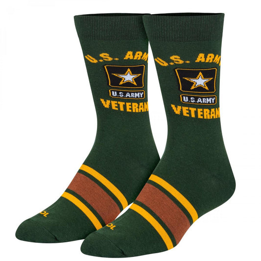 Cool Socks United States Armed Forces Army Veteran, Mens Womens Crew, Funny Graphic Print, Large