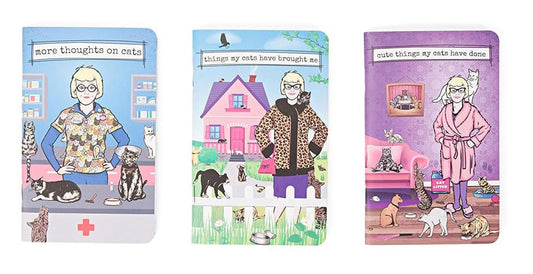 Crazy Cat Lady Notebooks: Set of 3