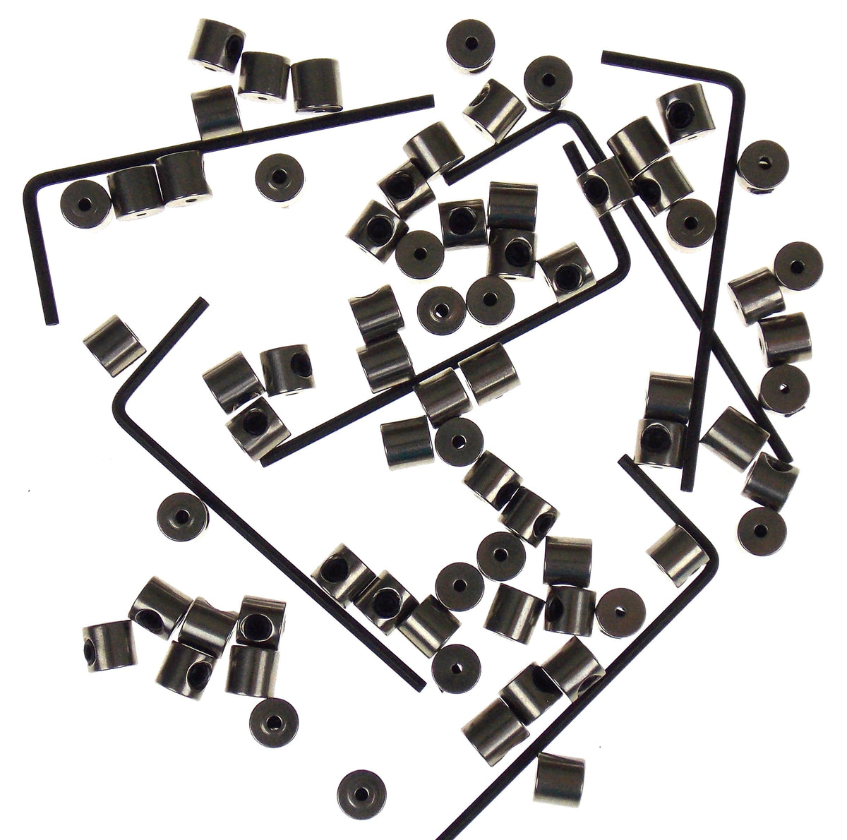 72 (6 Dozen) Locking Pin Backs Bulk Metal Pin Keepers Bundled with Storage Case