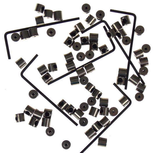 72 (6 Dozen) Locking Pin Backs Bulk Metal Pin Keepers Bundled with Storage Case