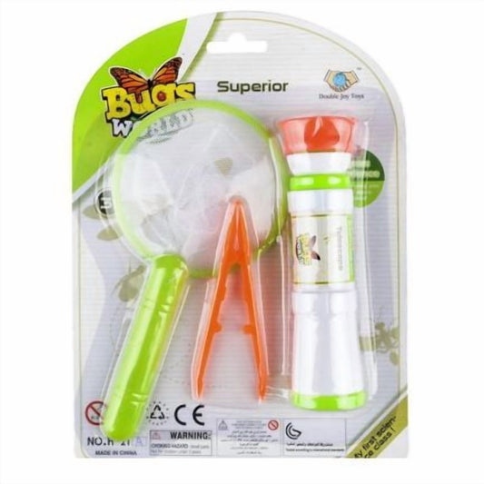 Bug Collection Set C ( Tweezers, Magnifying Glass, Pocket Telescope)