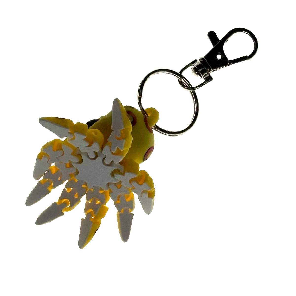 Octopus Articulated Keychain Clip 3D Printed USA Figure Fidget Gift