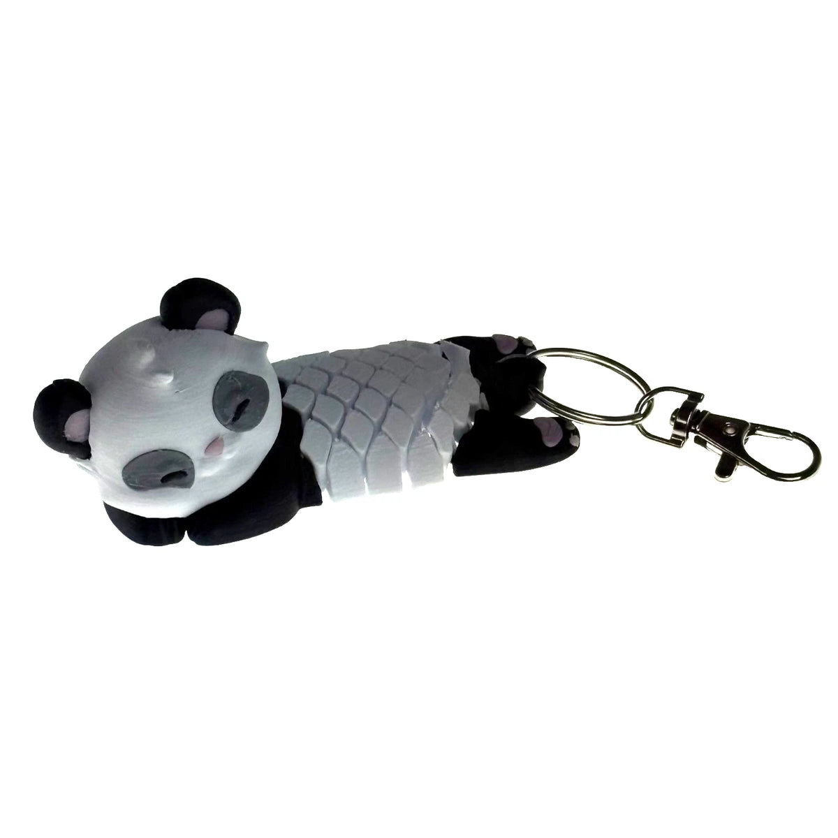 Giant Panda Resting Keychain Bag Clip Articulated 3D Printed  Fidget Toy Gift