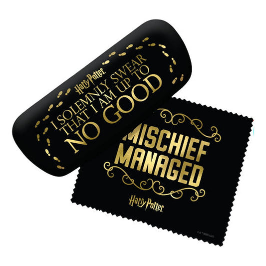 Spoontiques Harry Potter Mischief Managed Eyeglass Case & Microfiber Cleaning Cloth