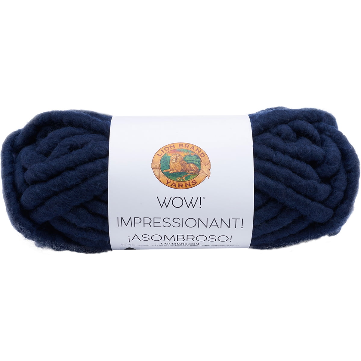 Lion Brand Yarn Wow In the Navy 932-110 Bulky Novelty Yarn