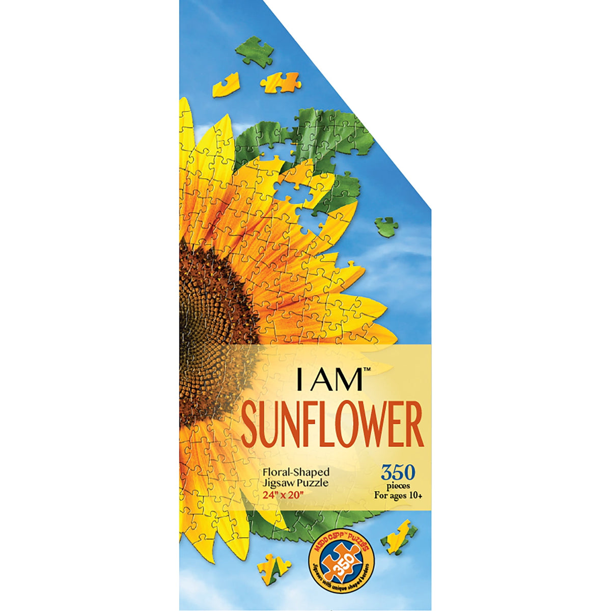 Madd Capp 350-Piece I Am Sunflower Floral Shaped Jigsaw Puzzle