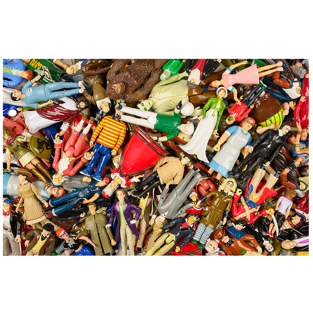 Accoutrements Action Figure Extravaganza Standard Funny Collectible Jigsaw Puzzle, Multicolored