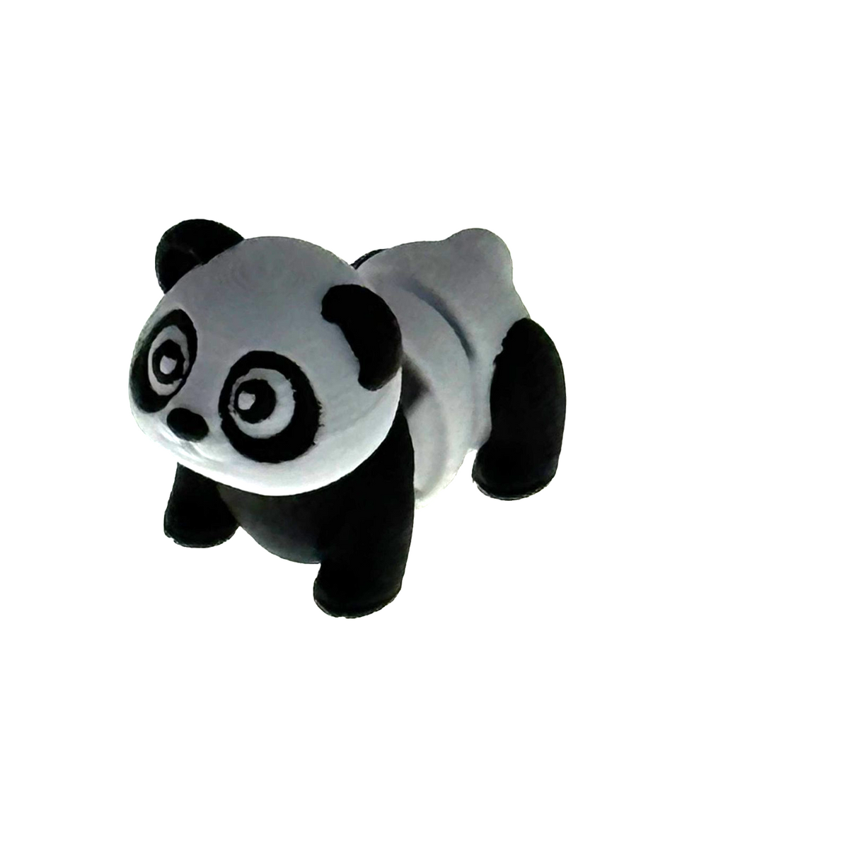 Giant Panda Resting Keychain Bag Clip Articulated 3D Printed  Fidget Toy Gift
