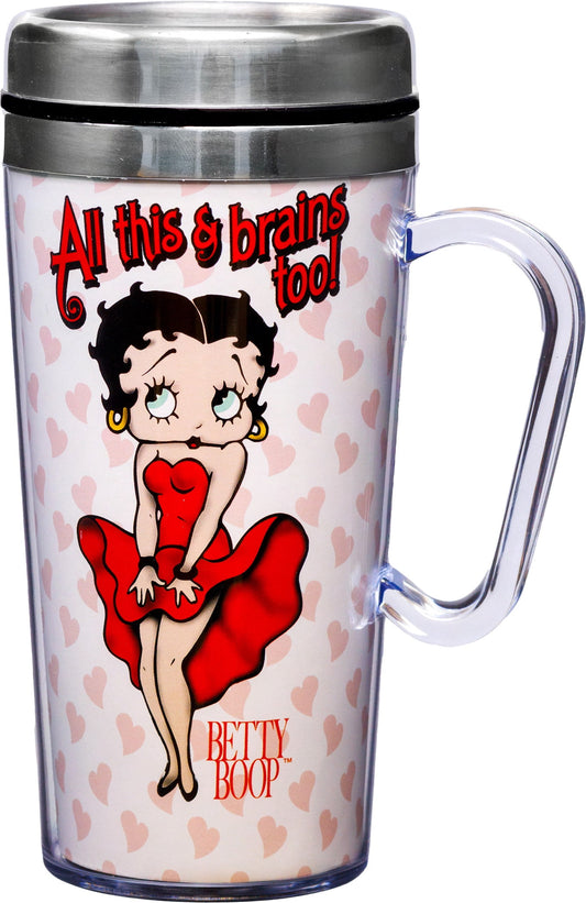BETTY BOOP BRAINS ACRYL MUG