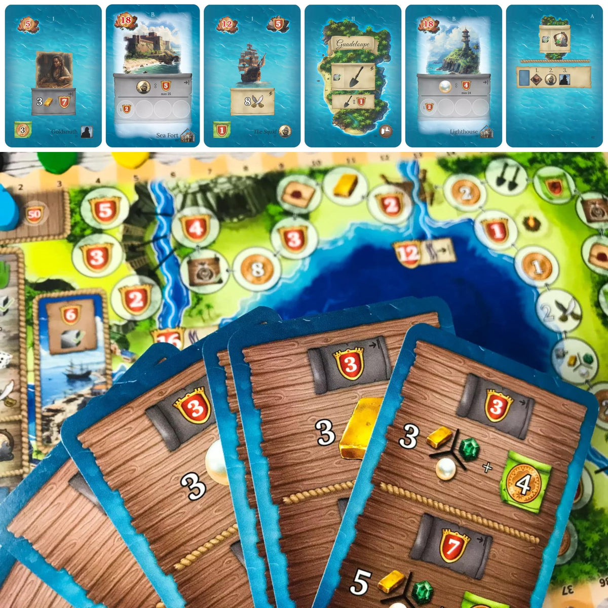 Capstone Games Pirates of Maracaibo Strategy Board Game 1-4 Players 1 Pack