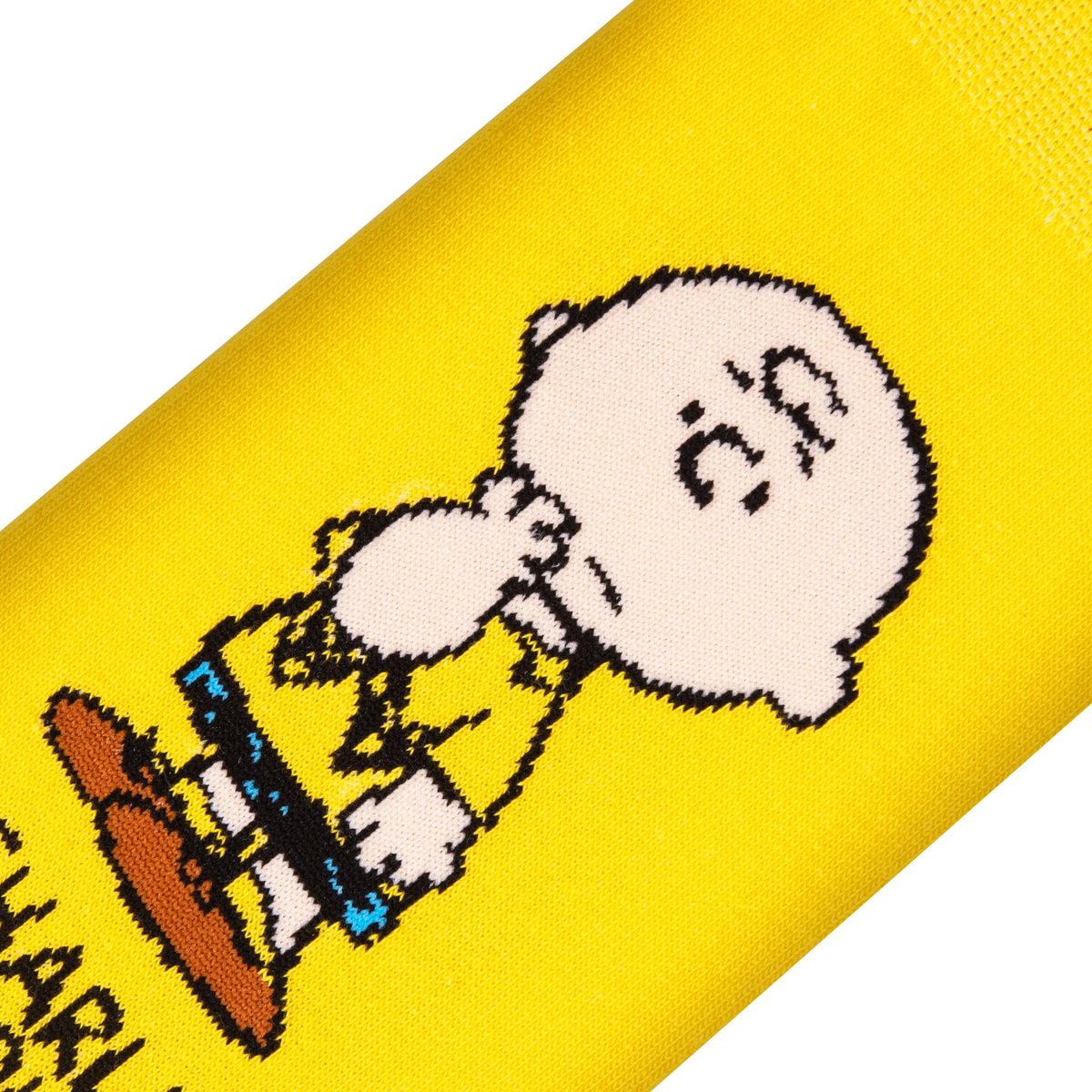 Cool Socks Charlie Brown Peanuts Cartoon Retro Crew Socks, Size Medium