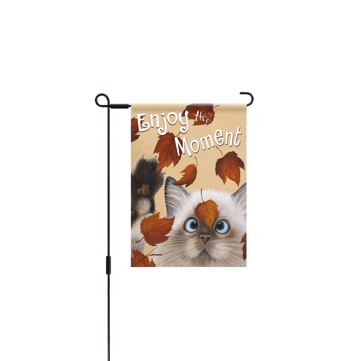 LANG CATCHING LEAVES MINI GARDEN FLAG