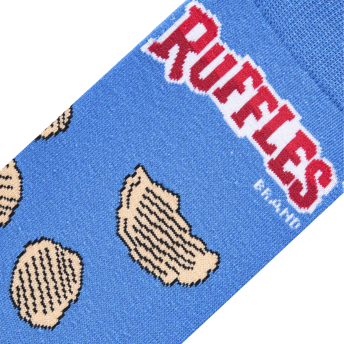 Cool Socks Ruffles Chips Snack Foodie Crew Socks, Size Medium