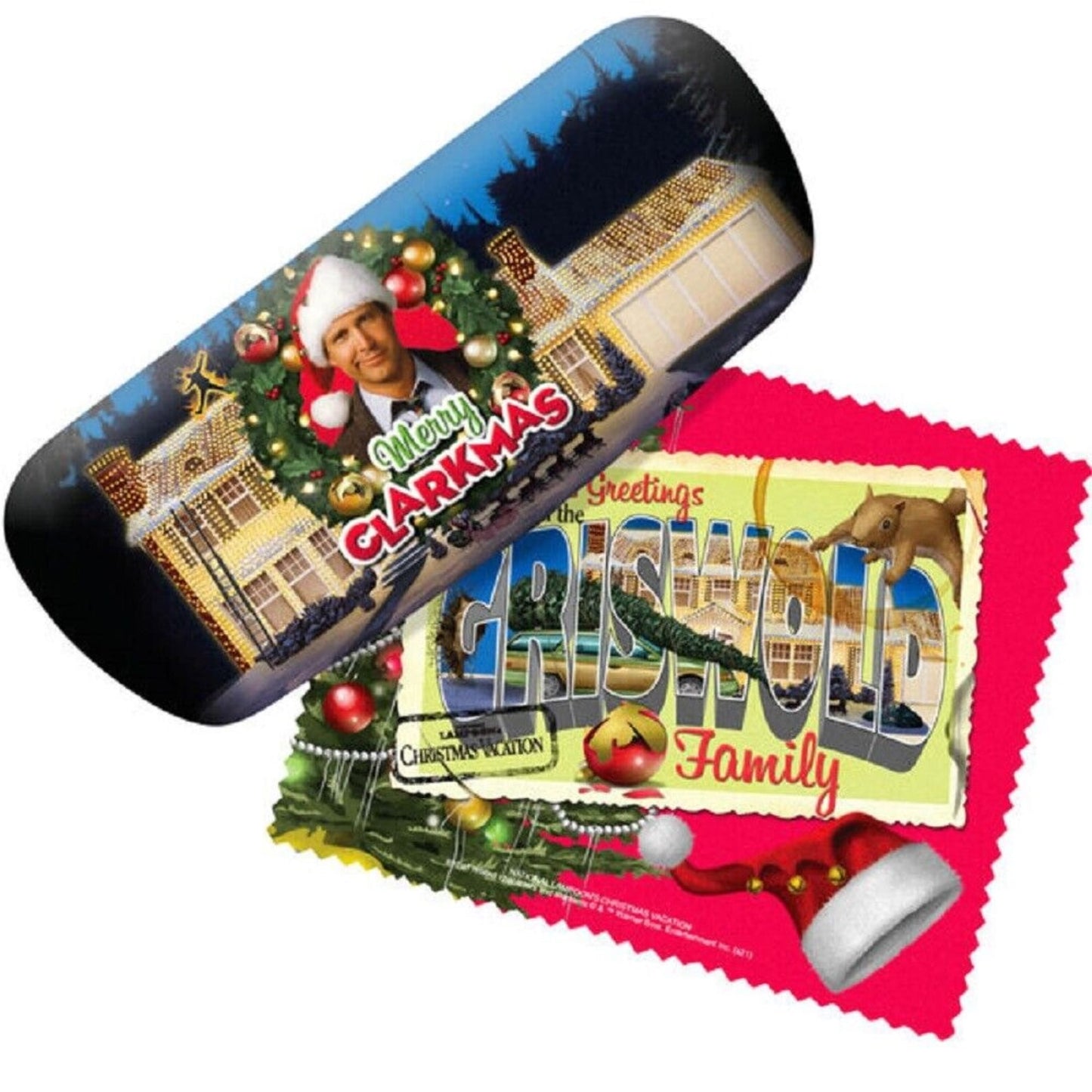 Spoontiques 13782 Christmas Vacation Eyeglass Case, 6.25-inch Wide, Steel, Polyester and Polystyrene