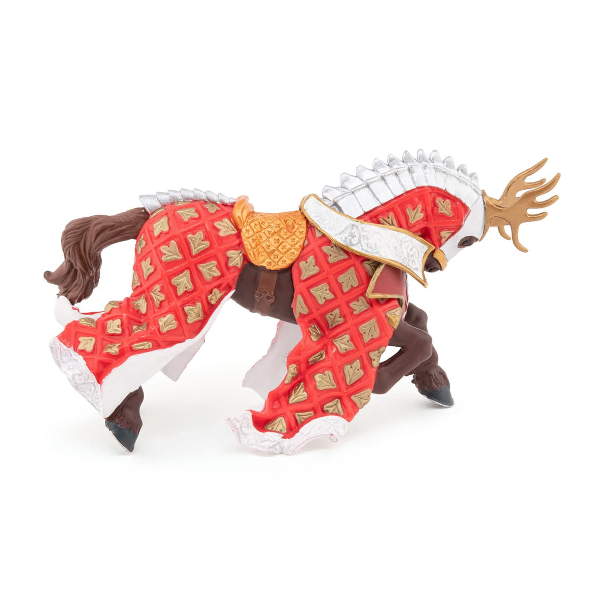 Papo Weapon Master Stag Horse  Hand Painted Figurine - Heirloom Quality Collectible No. 39912