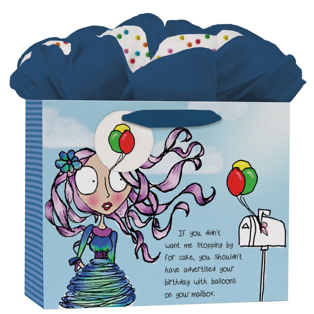 MEDIUM GOGO GIFT BAG, SKETCHY CHICS - BALLOONS