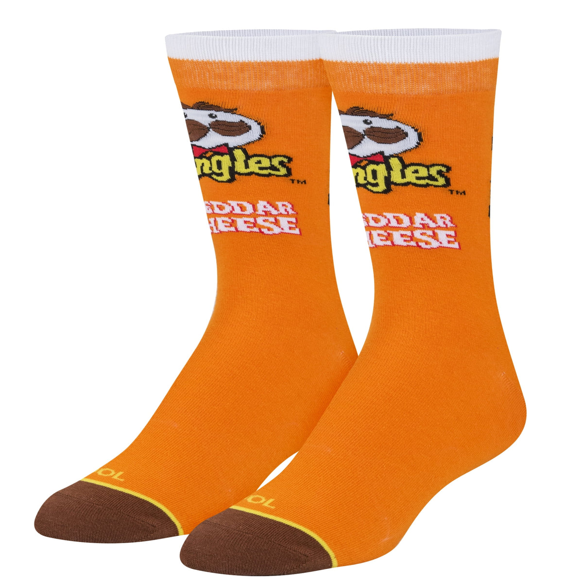 Cool Socks, Pringles Cheddar Cheese Chips, Mens Womens Crew, Funny  Print, Large