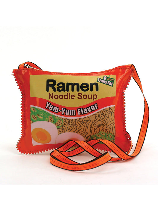 Comeco Women's Shoulder Bag Purses - Cheese Crunch Ramen Noodle Snack Food Junk Food Package Prints
