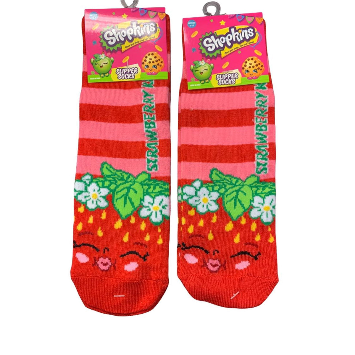 Shopkin Slipper Socks for Girls (Acrylic) Set of 4