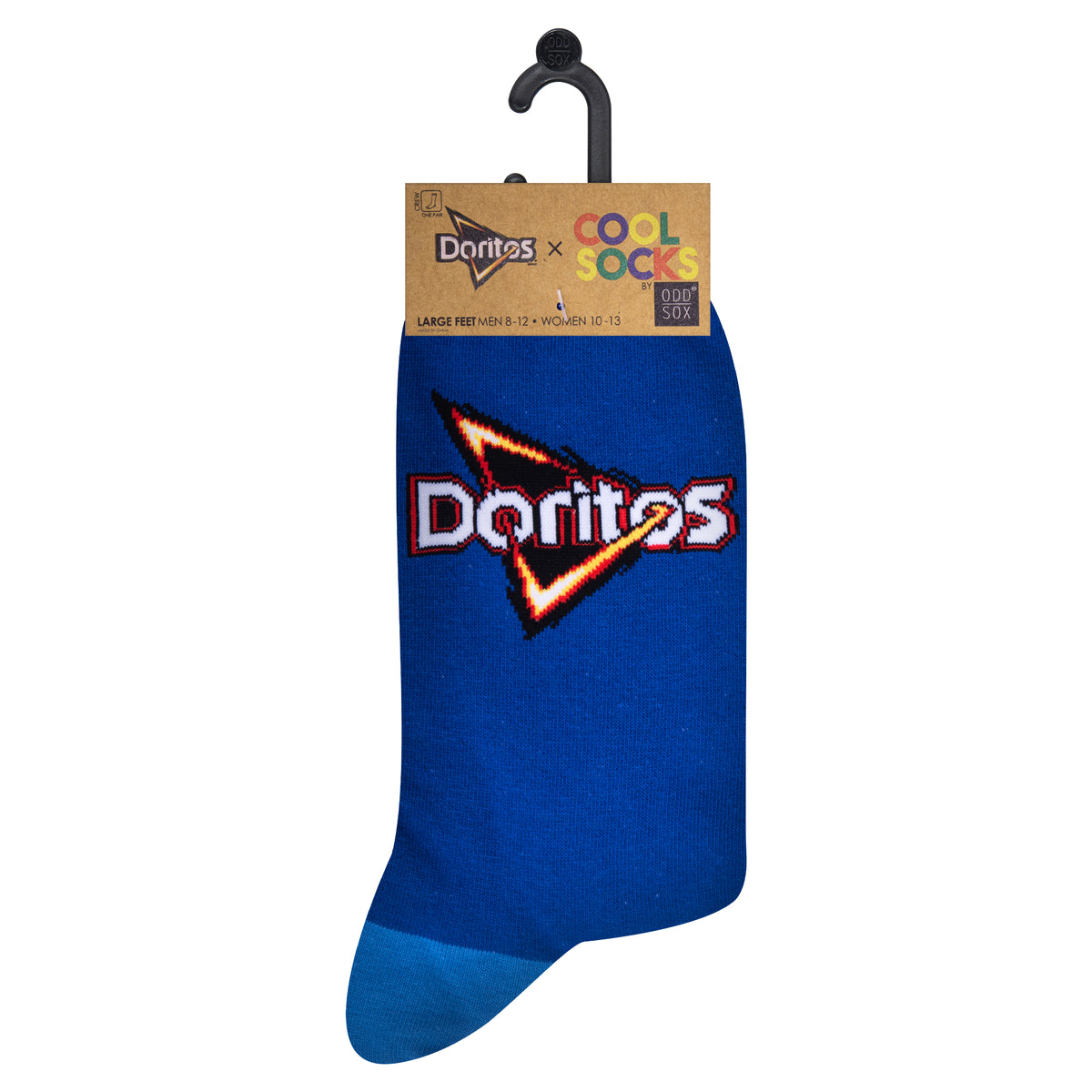 Cool Socks, Men's Funny Graphic Novelty Sock, Doritos Cool Ranch, Adult Large
