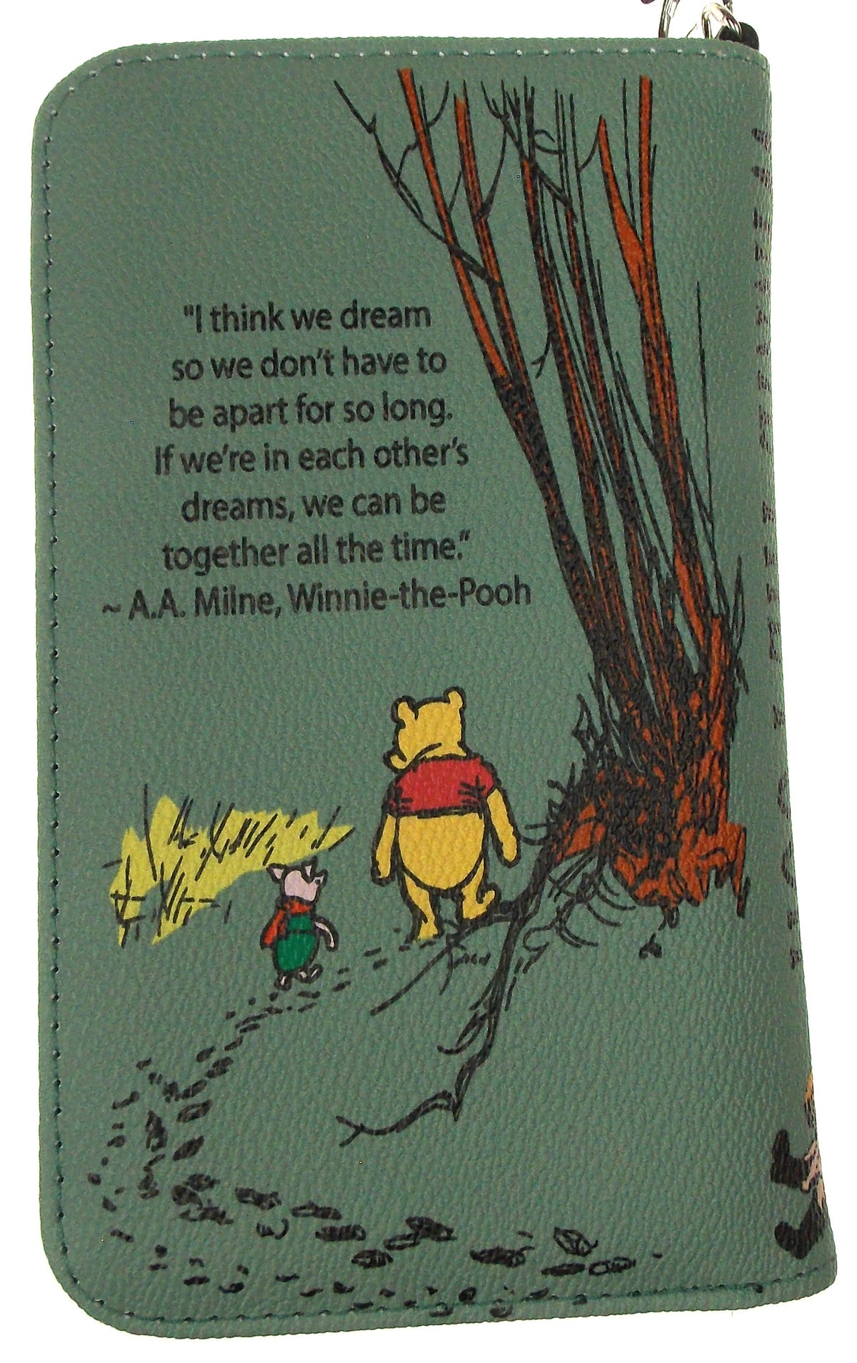 Winnie The Pooh Green Book Wallet