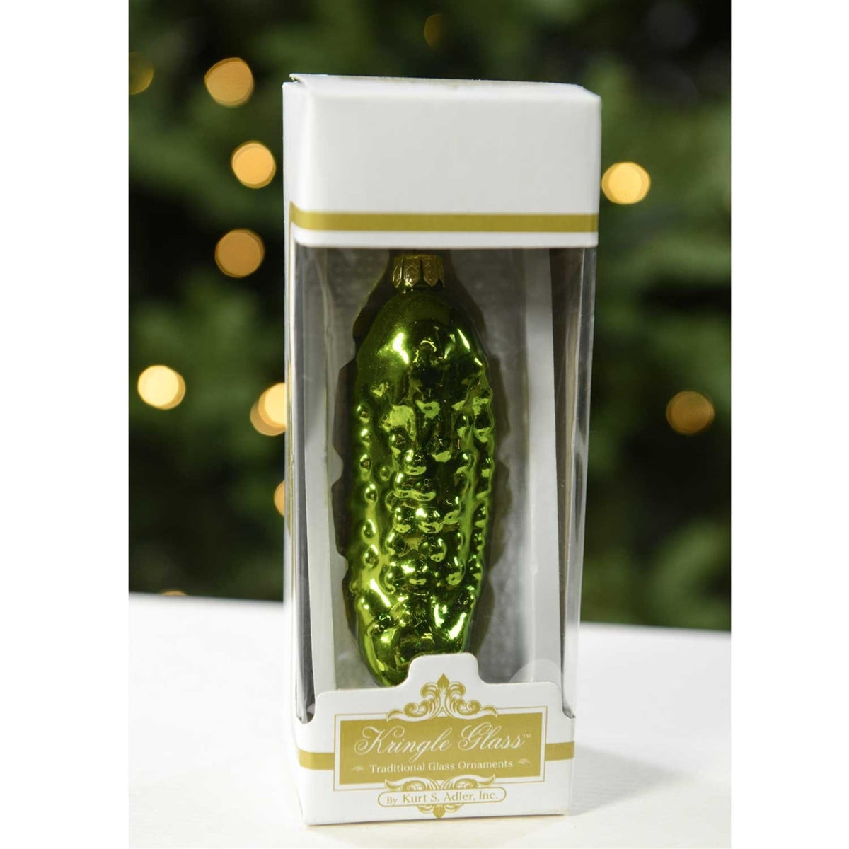 Kurt S. Adler 4-Inch Glass Pickle Ornament