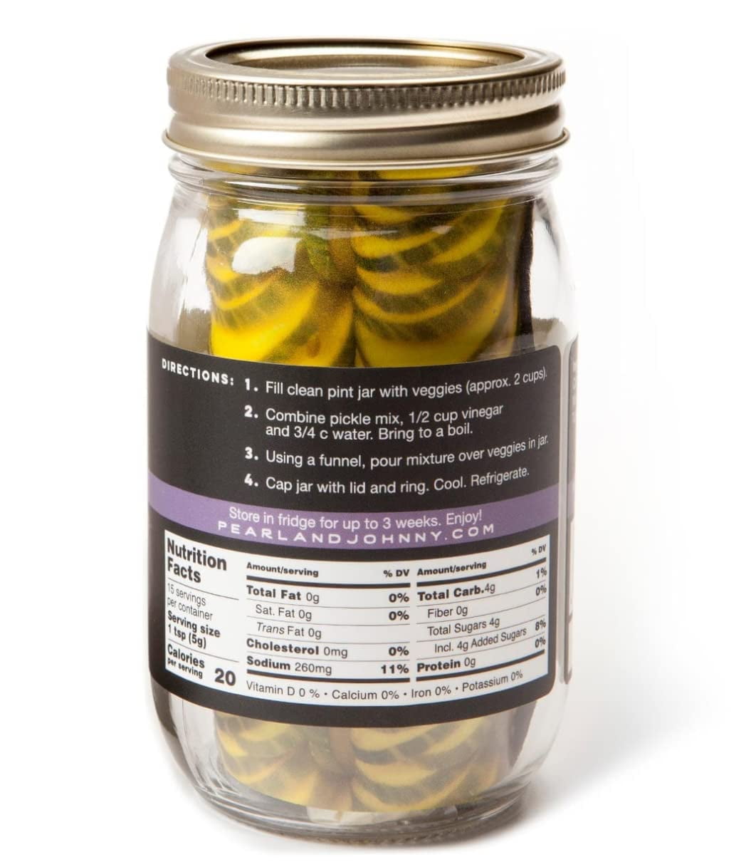 Pearl and Johnny Sweet Dreams 10-minute Sweet Pickle Kit, 2.7 Oz