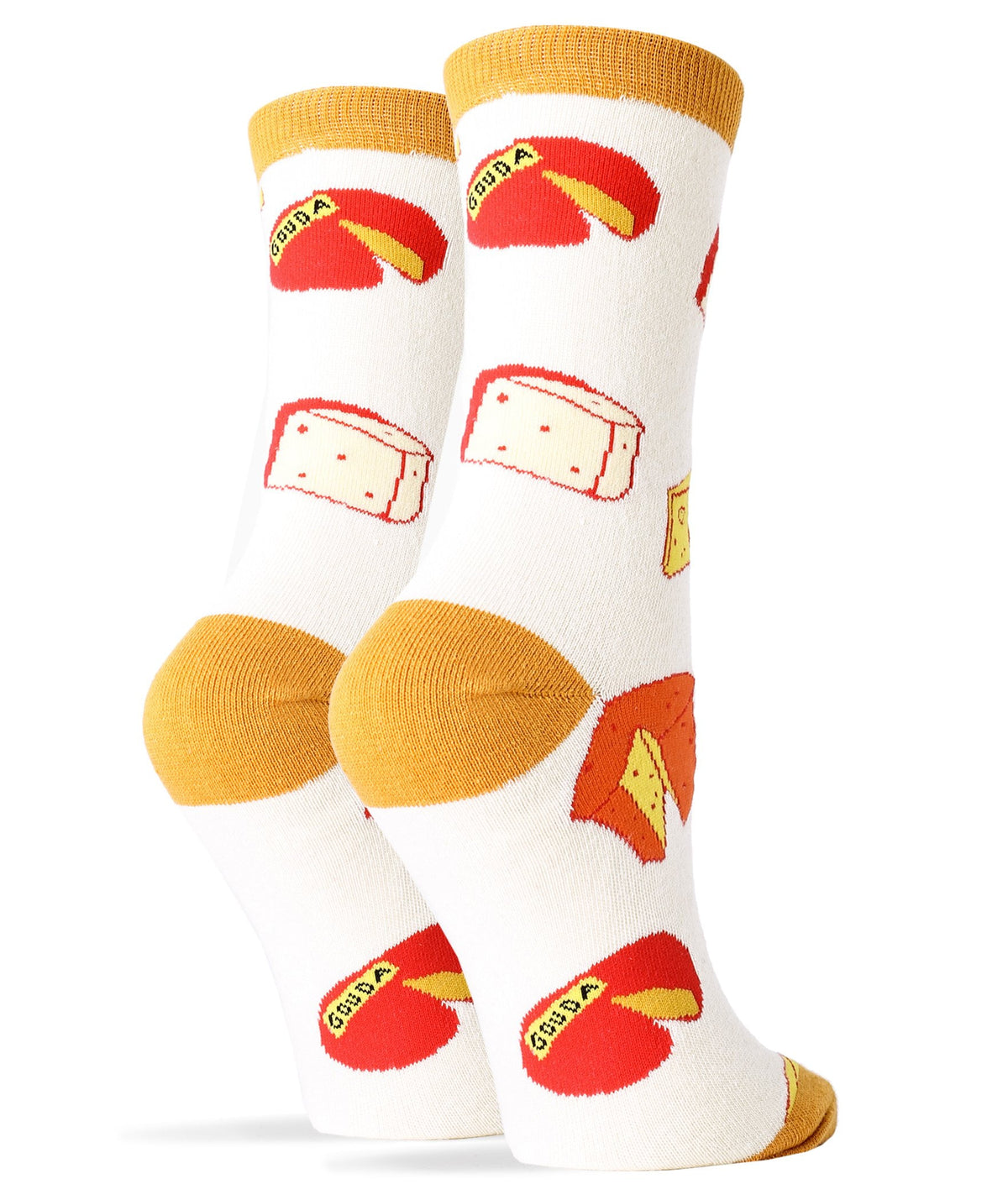 Oooh Yeah Women's Funny Novelty Crew Socks, Crazy Cool Fashion Socks, Make That Cheddar