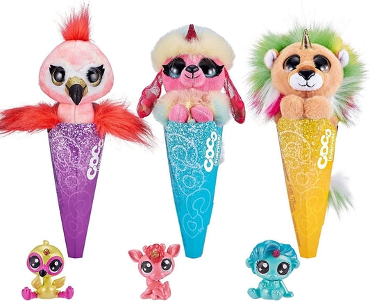 Coco Surprise Fantasy Series by ZURU Plush Toys with Collectible Surprise in Cone - Noodle
