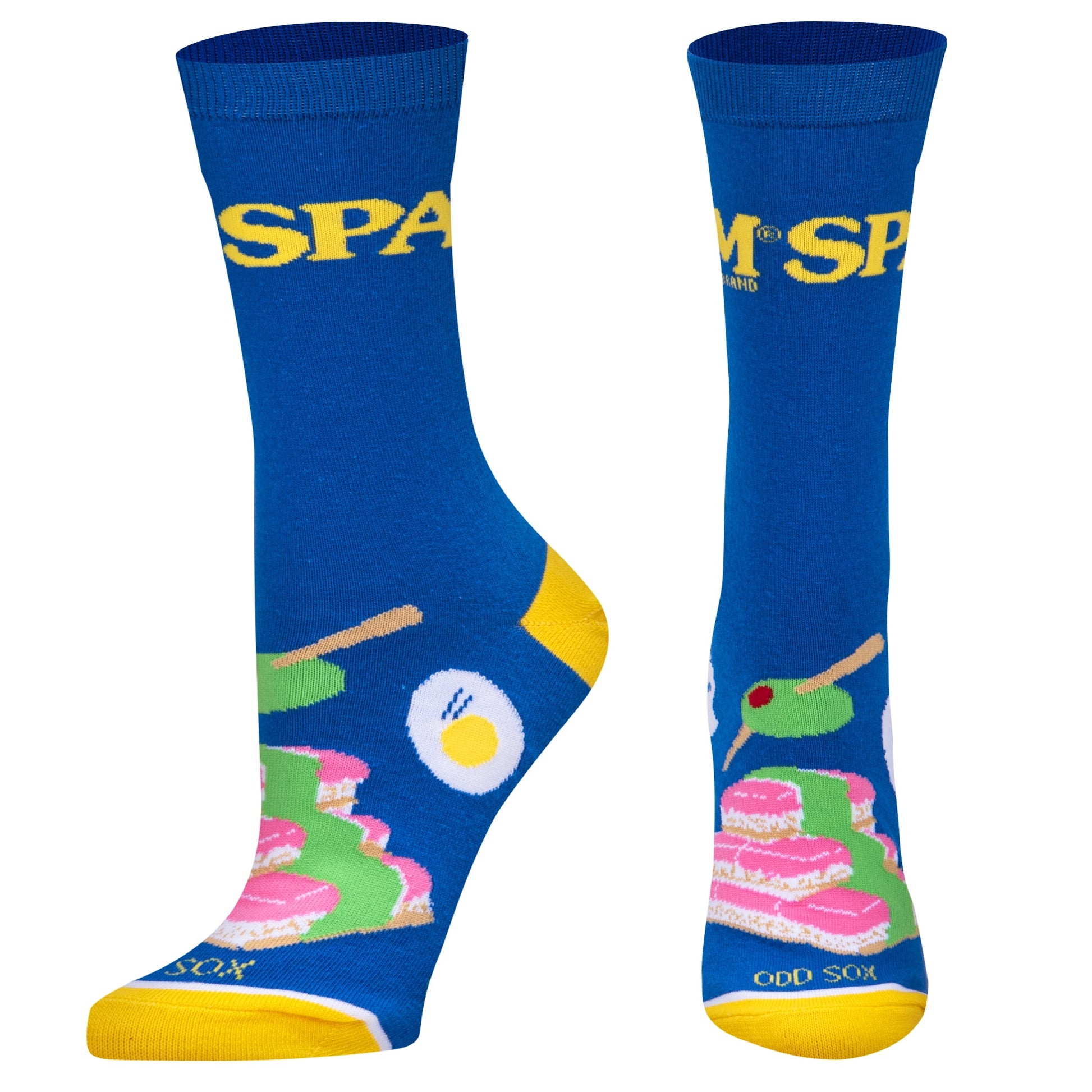 Cool Socks Spam Snack Foodie Crew Socks, Size Medium