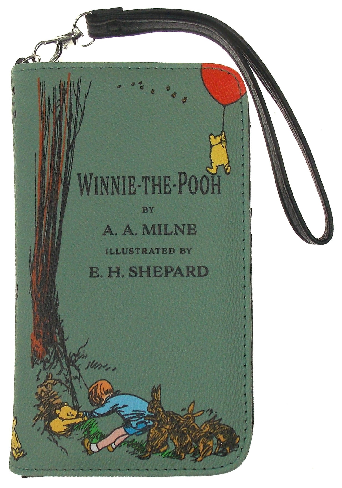 Winnie The Pooh Green Book Wallet