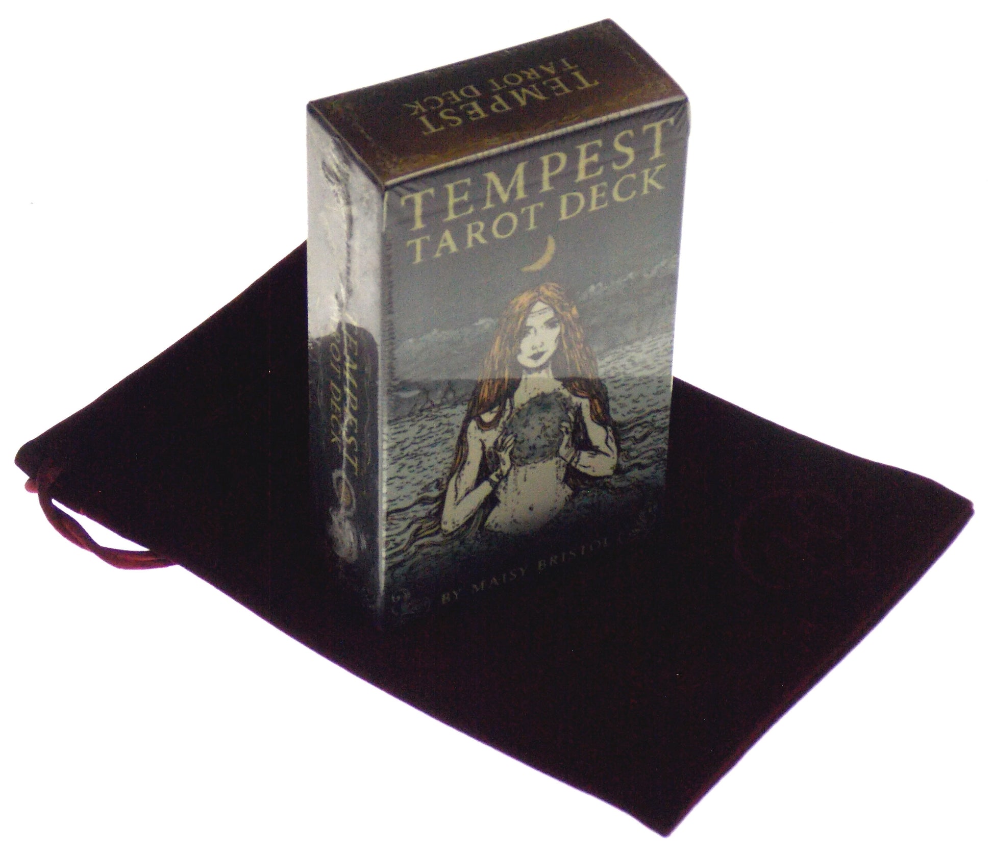 Tempest Tarot Deck Set: 78-Card Tarot Deck with Nautical Themes , Oceanic Archetypes, Mythic Creatures  With Black Velour Storage Bag