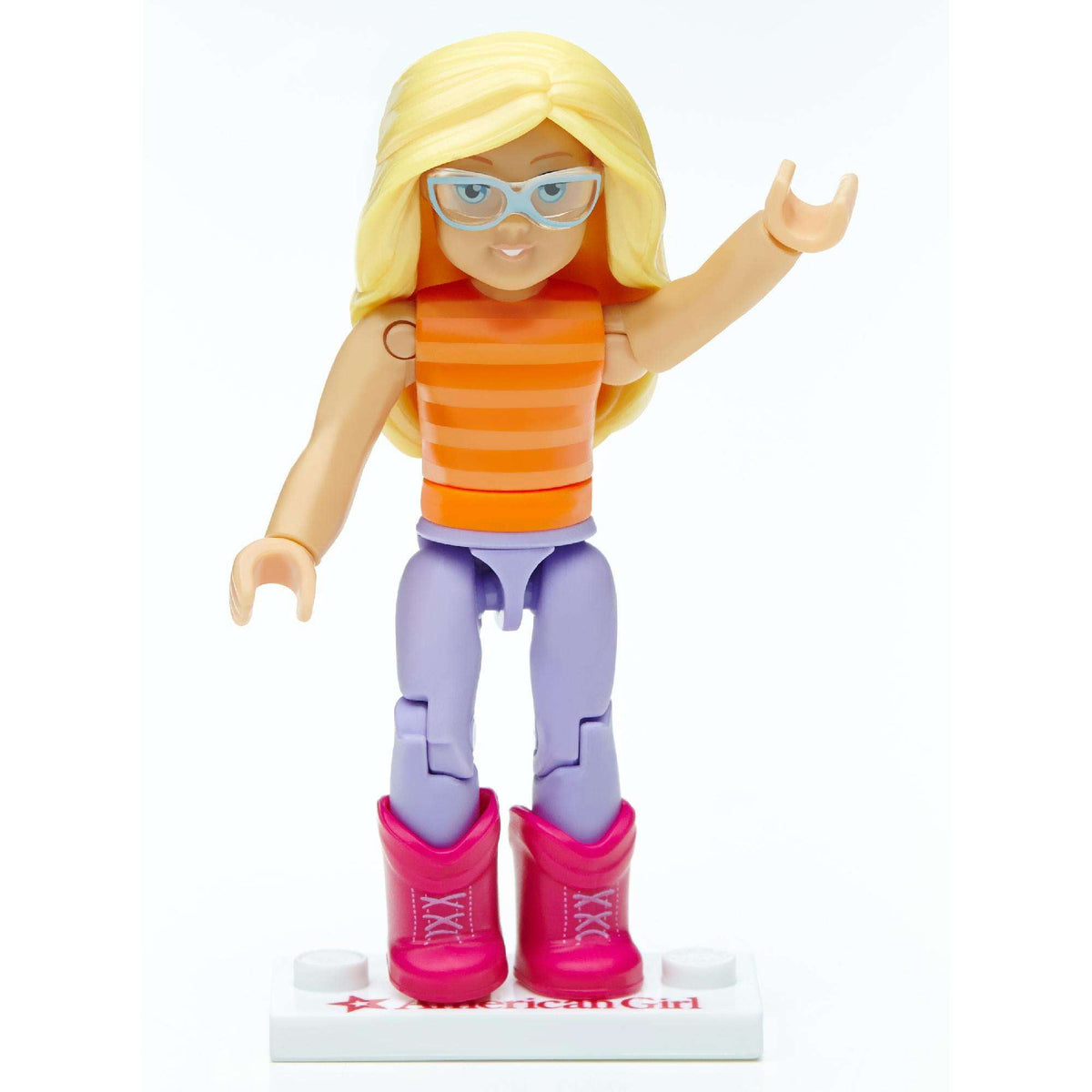 Mega Bloks American Girl Striped Shirt & Purple Pants Mini Figure