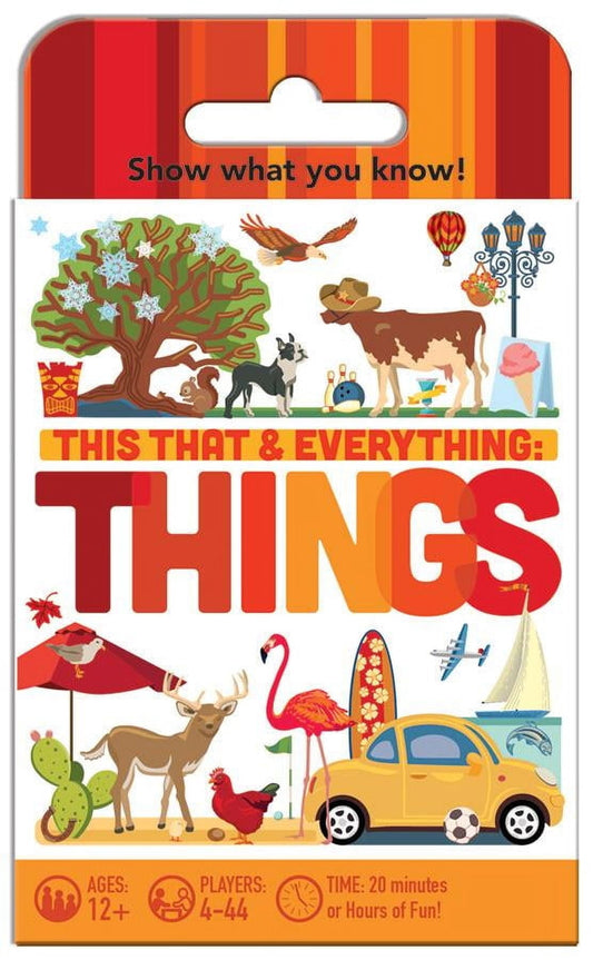Outset Media This That and Everything: Things - Travel Sized Trivia Party Game for 4 or More Players Ages 12 and up