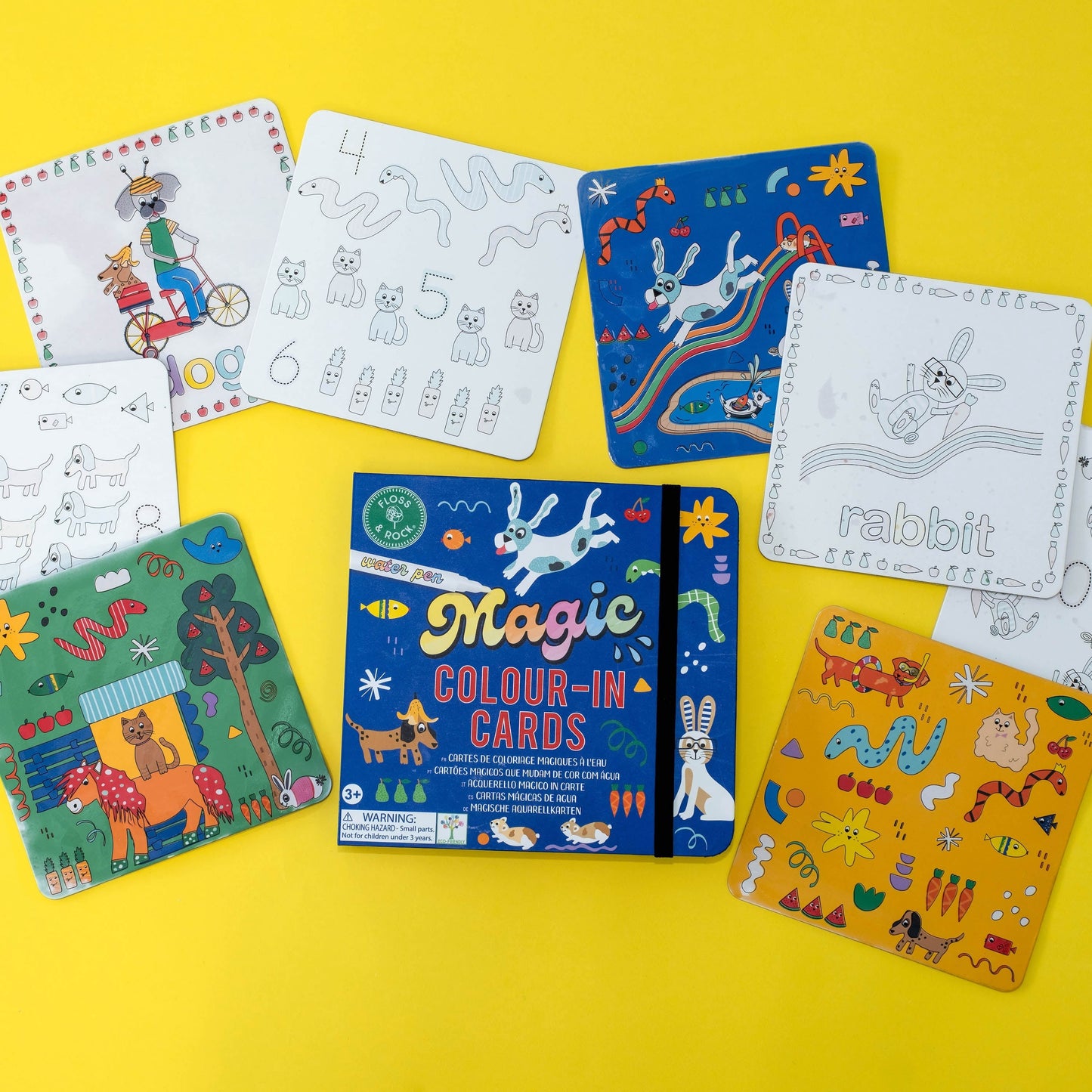 Magic Color-in cards Cards - Pets