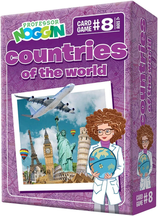 Professor Noggin: Countries of the World Educational Card Game For 2 or more Players Ages 7 and up