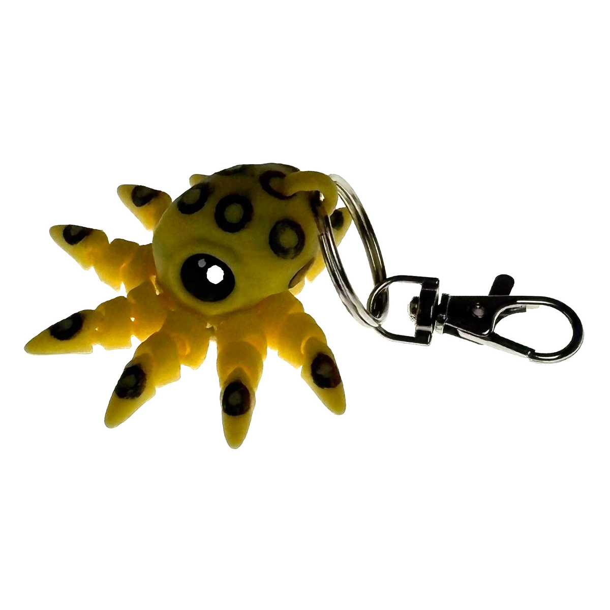 Octopus Articulated Keychain Clip 3D Printed USA Figure Fidget Gift